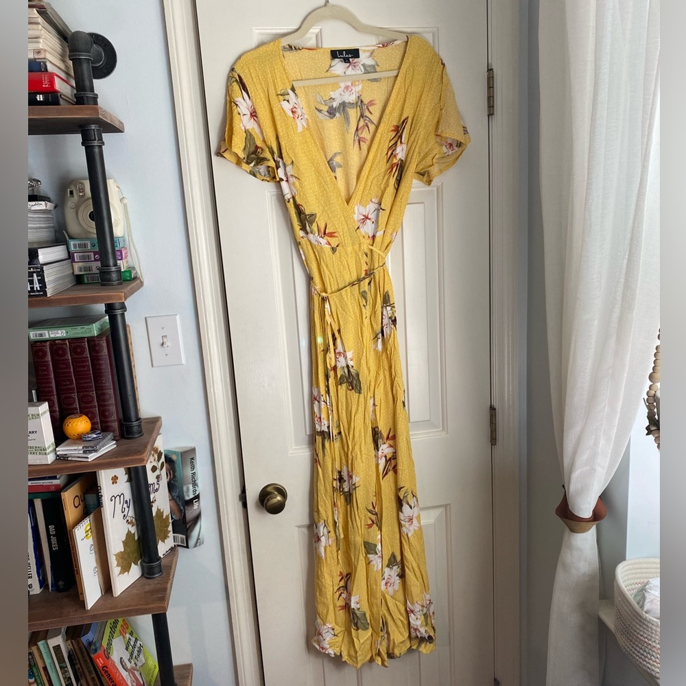 Lulu’s Heart of Marigold maxi dress, ALTERED size S